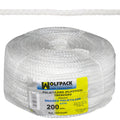 Cuerda trenzada plástico blanca (bobina 200 m.)