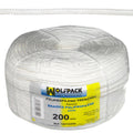 Cuerda trenzada polipropileno blanca       (bobina 200 m.)