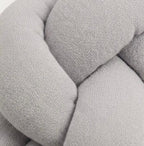Cotton crib bumper braid, 210 cm | grey and safe