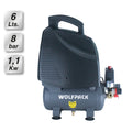 Compresor aire wolfpack 6 litros / 8 bares / 1,1 kw - 1,5 hp  sin aceite