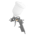 Pistola de pintura pneumática bico de 1,5 mm com depósito superior de 0,6 litros e adaptador rápido