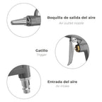 Pistola de ar comprimido com adaptador rápido, pistola de ar comprimido, pistola de ar comprimido, pistola de ar comprimido