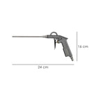 Pistola de sopro com cânula de engate rápido