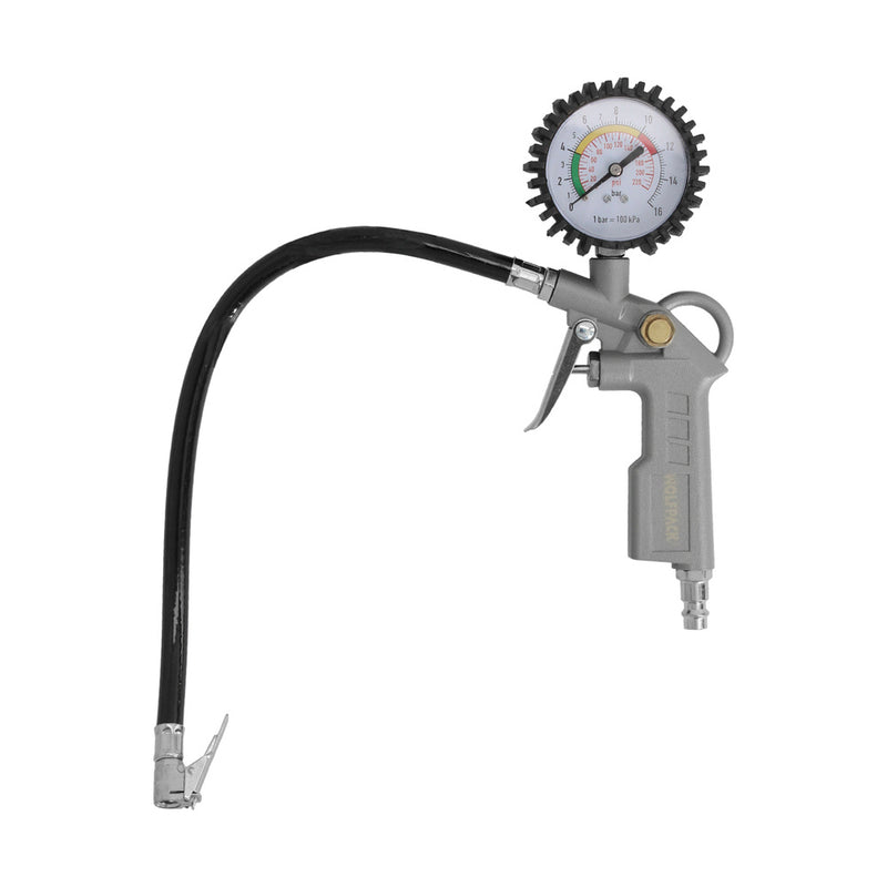 Pistola para inflado de neumáticos con manometro, inflador de neumaticos, pistola aire comprimido neumaticos, pistola compresor