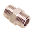 Cylindrical double nipple 1/4-1/4 (blister 2 pieces)