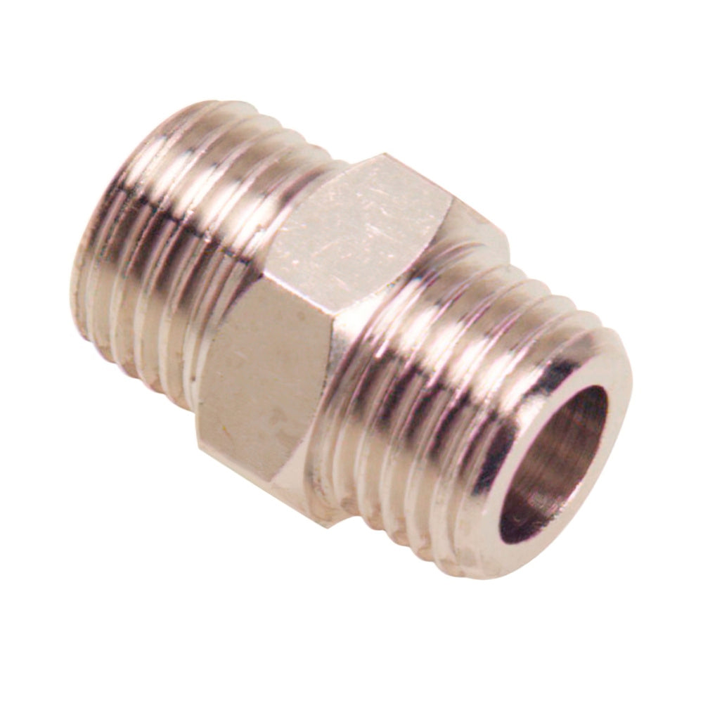 Cylindrical double nipple 1/4-1/4 (blister 2 pieces)