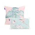 Capa de almofada rosa Chinoiserie 50x50 + 50x30 cm