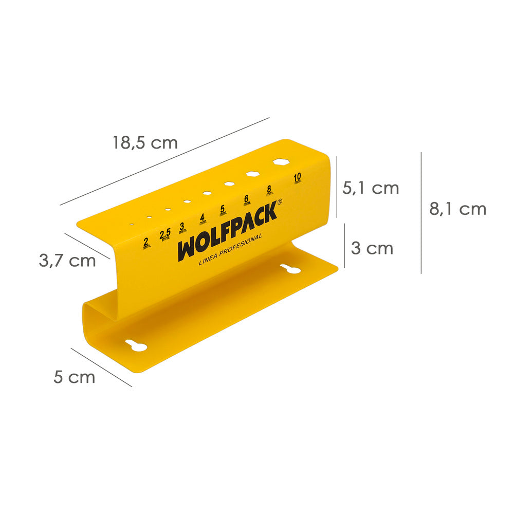 Soporte para llaves allen mango t con capacidad para 8 llaves, organizador llaves allen
