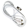 Conector tv video macho / macho  2 metros con adaptador macho / hembra