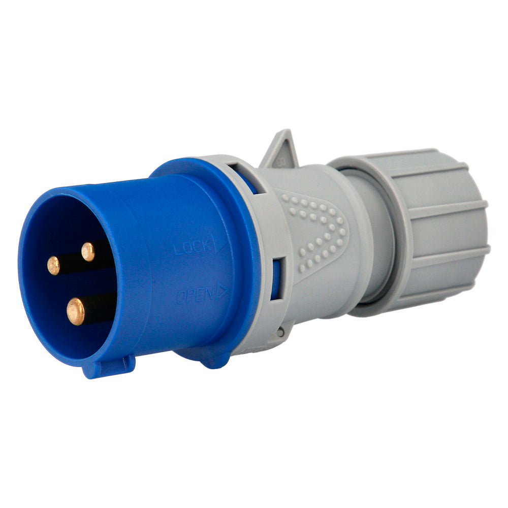 Clavija / enchufe industrial monofásico 16 a. / 220 v