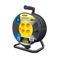 Extensão elétrica industrial 4 tomadas 25 metros 3 x 1,5 mm com proteção contra sobrecarga