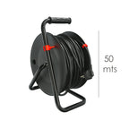 Extensible industrial 4 tomas 50 metros 3 x 1,5 mm con protección sobrecarga