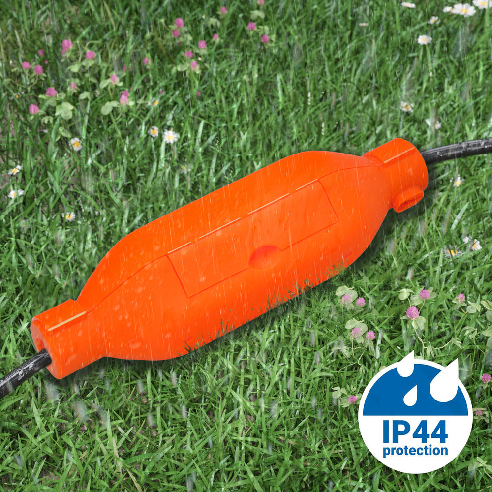 Cable / plug / connection protection box for water splashes and dust IP44