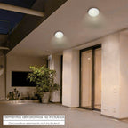 Ceiling lamp for indoor/outdoor use, IP45, E27 lamp holder, ø 27 x 9.5 cm