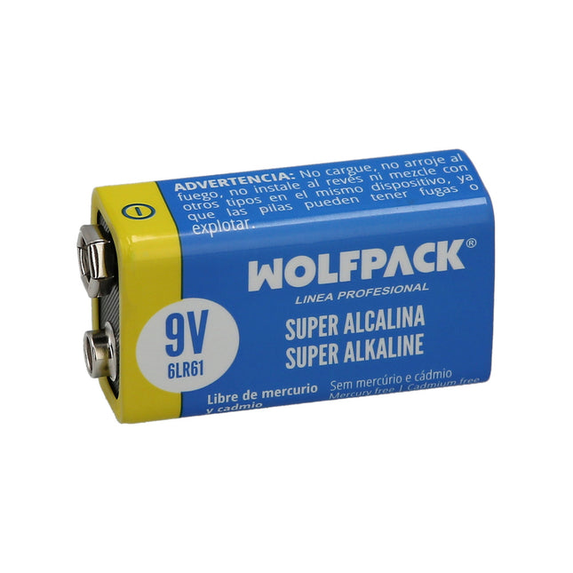 Pila alcalina 6LR61 (blister 1 pieza)