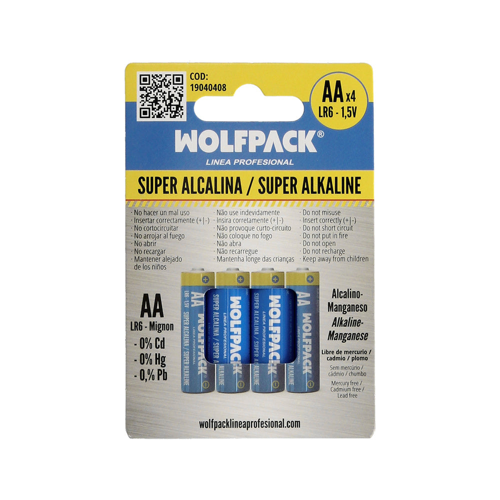 Pila alcalina aa lr-6  blíster 4 piezas