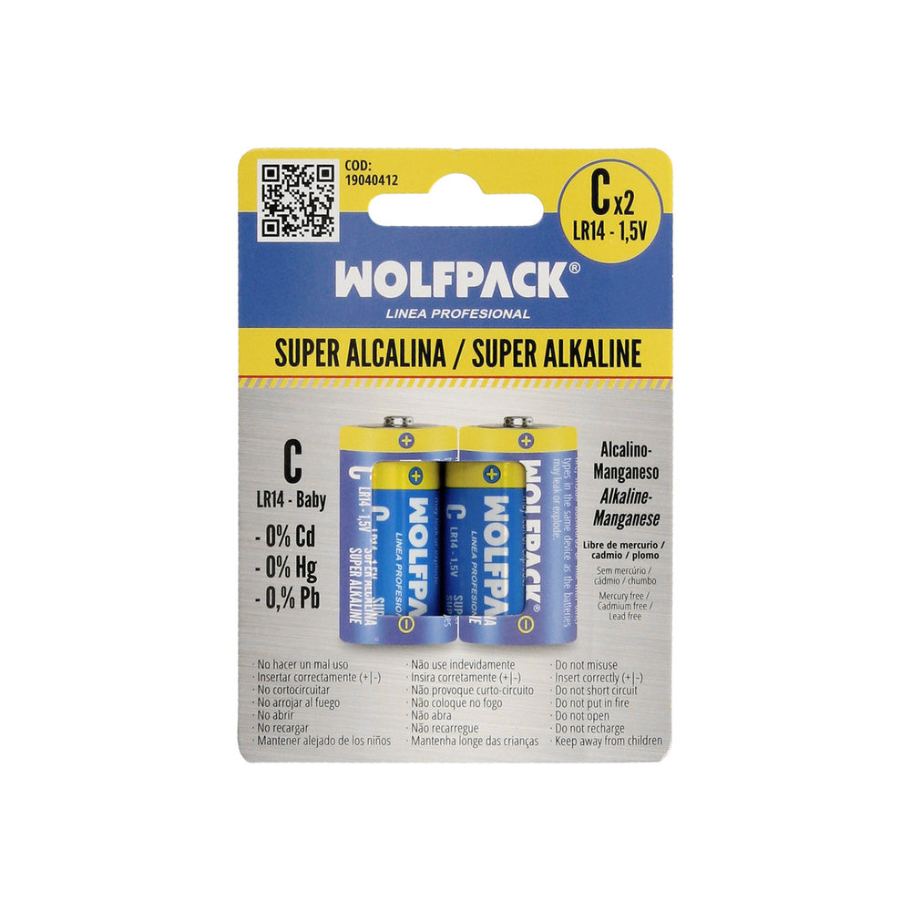Alkaline C battery - LR14 (blister pack of 2)