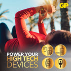 GP CR24 lithium button cell, 3 volts (blister pack of 5)