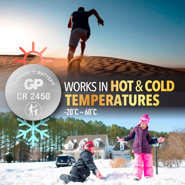 Pila de botón de litio GP CR24 3 voltios. (blister 5)