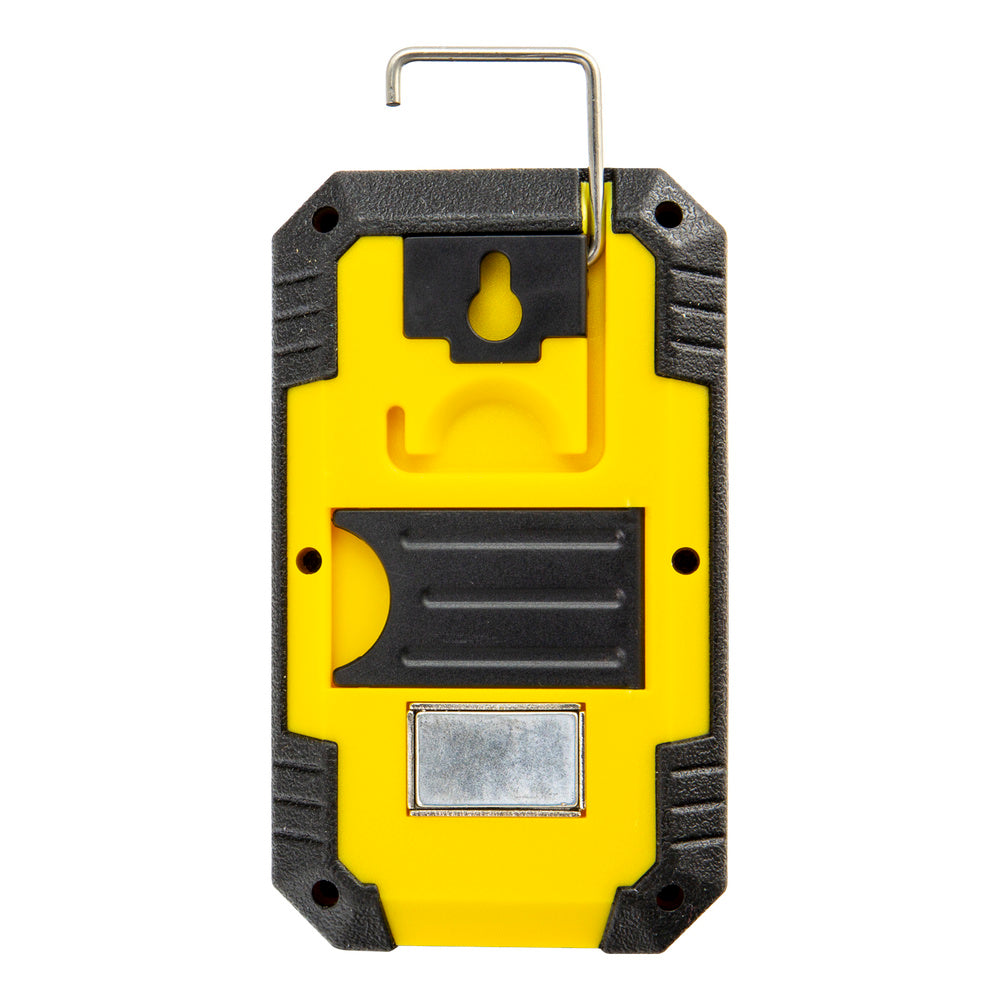 Lanterna LED profissional compacta emborrachada, bateria recarregável 500 lúmenes com função powerbank, íman, suporte e gancho