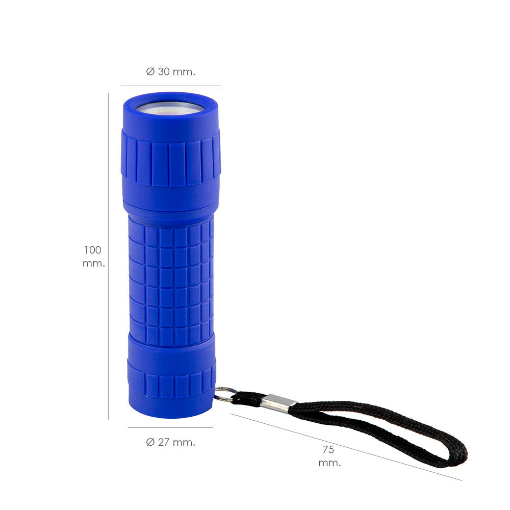 Soft touch 120 lumen LED flashlight assorted colors