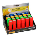 Soft touch 120 lumen LED flashlight assorted colors