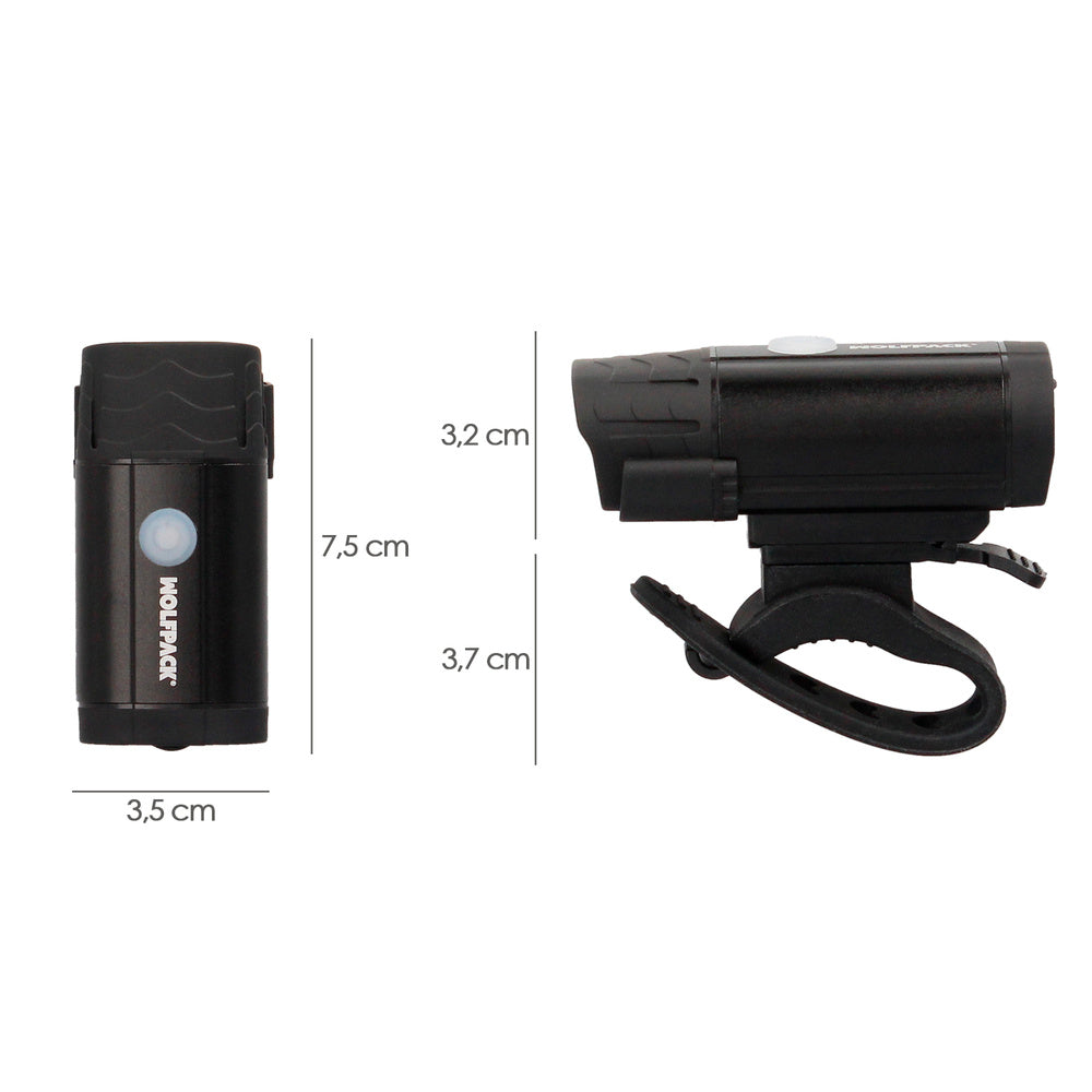 Luz led frontal para bicicleta / patinete 400 lúmenes (5 modos) batería recargable USB