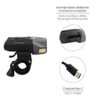 Luz led frontal para bicicleta / patinete 800 lúmenes (7 modos) batería recargable USB