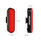 Luz led trasera para bicicleta / patinete 100 lúmenes (4 modos) batería recargable USB