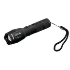 Aluminum handheld LED flashlight (3 AAA batteries) 300 lumens 5 watt. With zoom