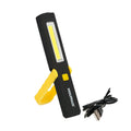 Rechargeable multi-function pen-style LED flashlight (900 mAh) 200 lumens with magnet, hook, and adjustable stand.