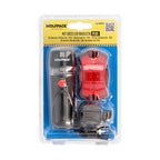 Kit luces led delantera y trasera para bicicleta / patinete. Funcionamiento a pilas.