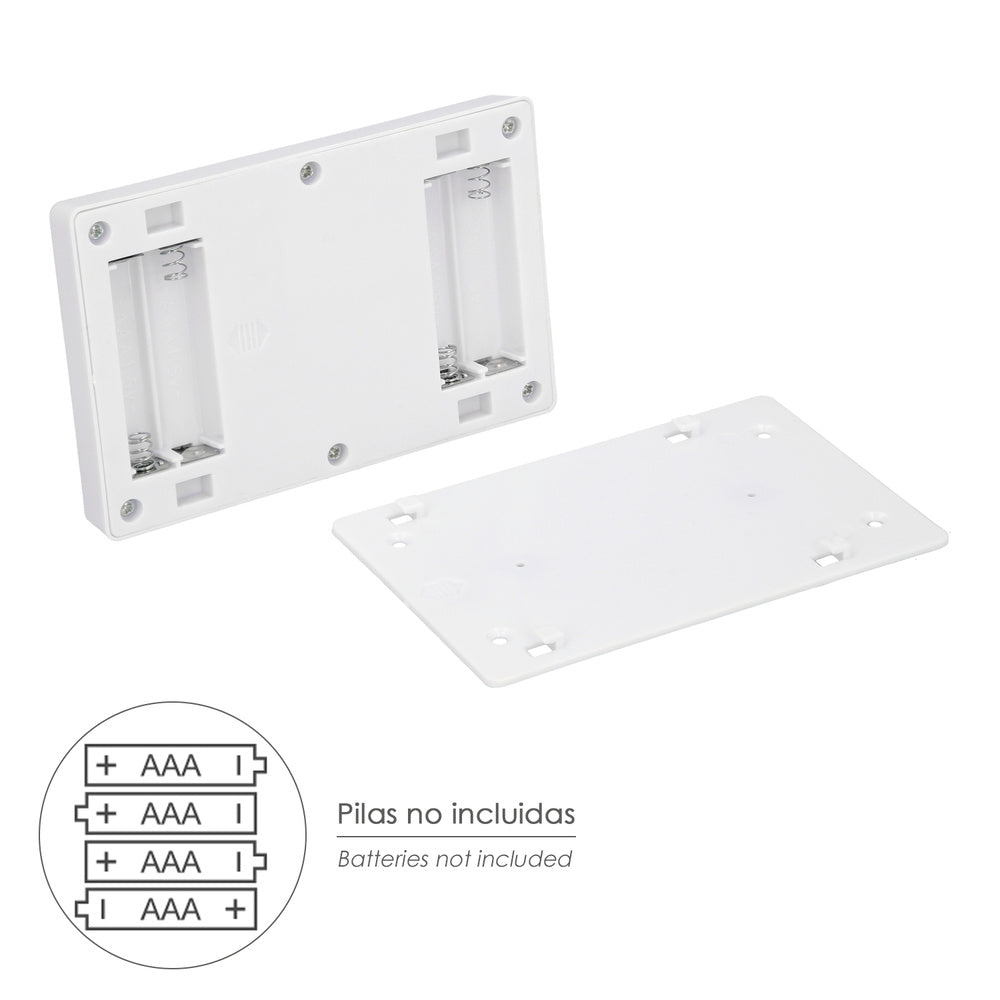 Lanterna / luzes LED para parede / armário a pilhas (4 AAA) 250 lúmens (fixação por adesivo, íman ou parafusos)