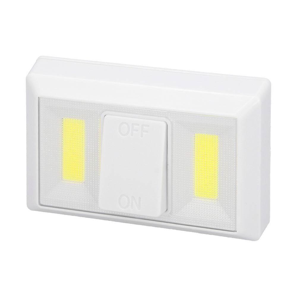 Lanterna / luzes LED para parede / armário a pilhas (4 AAA) 250 lúmens (fixação por adesivo, íman ou parafusos)