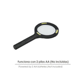 LED Magnifying Glass 2.5x Magnification. Handheld magnifier, ø11cm magnifying glass for reading, reading magnifier, magnifying glass with light