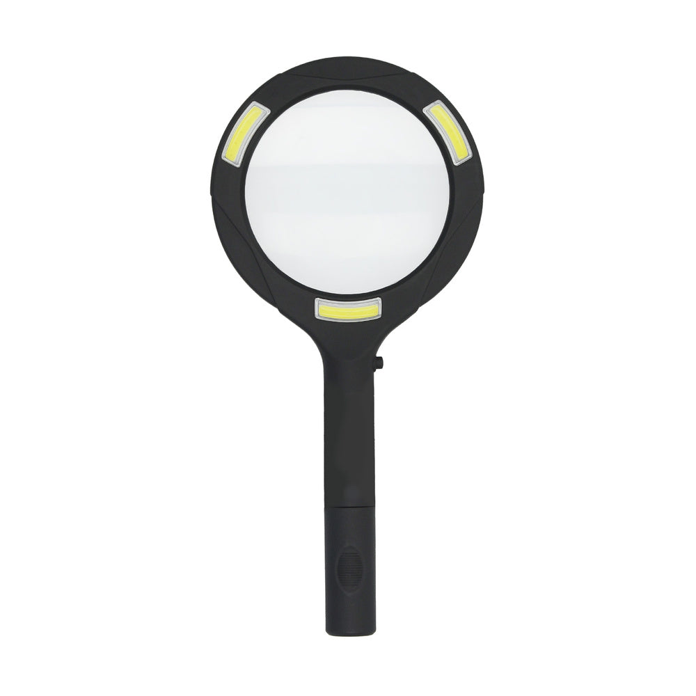 LED Magnifying Glass 2.5x Magnification. Handheld magnifier, ø11cm magnifying glass for reading, reading magnifier, magnifying glass with light