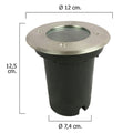 Foco led empotrar ip54 color inox