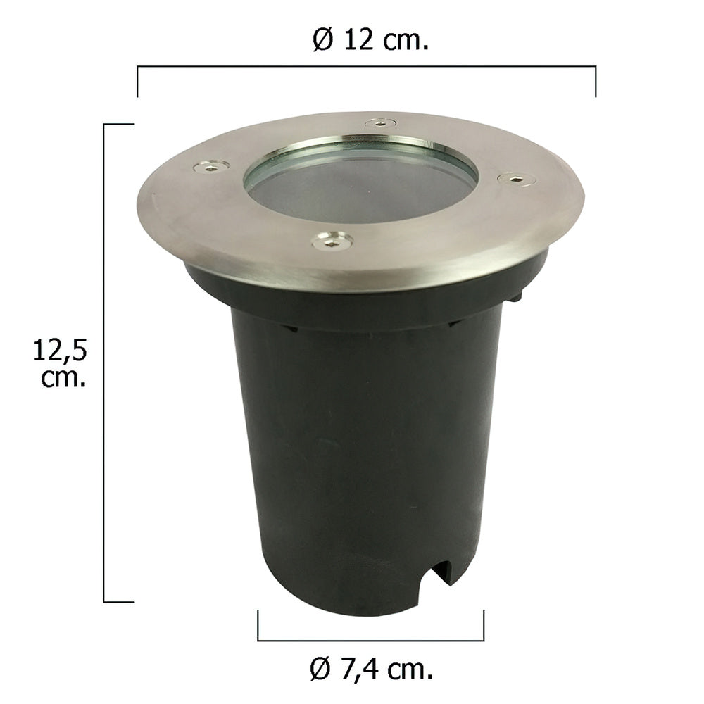 Foco led empotrar ip54 color inox