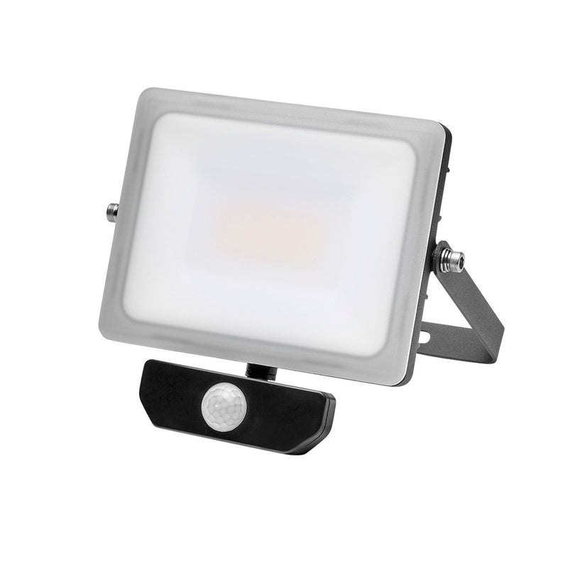 Foco LED plano 30 watt. luz blanca 4000º k  IP 65 2400 lumenes con sensor de presencia