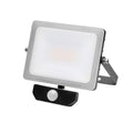 Foco led plano 30 watt. Luz blanca 4000º k  ip 65 2400 lumenes con sensor de presencia