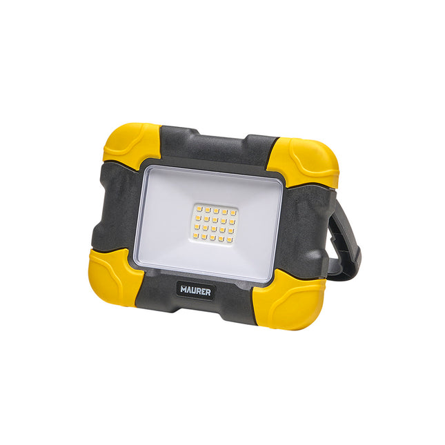 Foco LED plano recargable  10 watt. 800 lumenes luz blanca 4000ºk protección IP44. portatil proyector LED obras