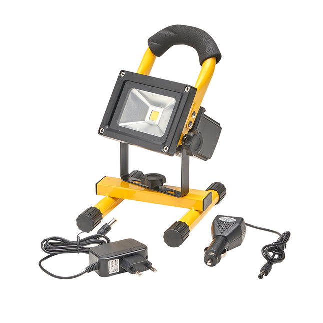 Foco LED 20 watt. luz blanca 4000º k IP 65 600 lumenes con asa de transporte, proyector LED con asa, foco LED trabajo