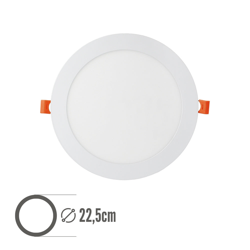 20-watt 1800-lumen 3000K LED recessed downlight