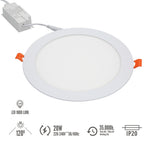20-watt 1800-lumen 3000K LED recessed downlight