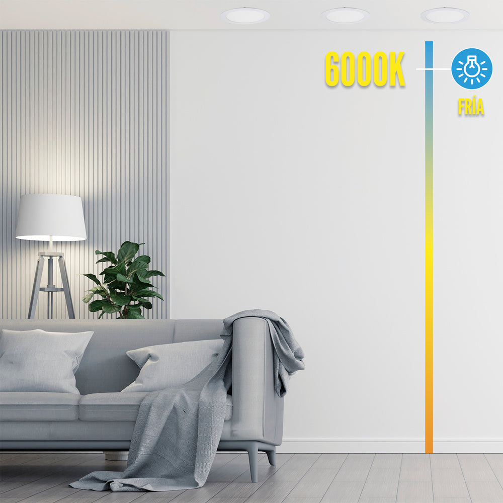 20-watt 1800-lumen 3000K LED recessed downlight