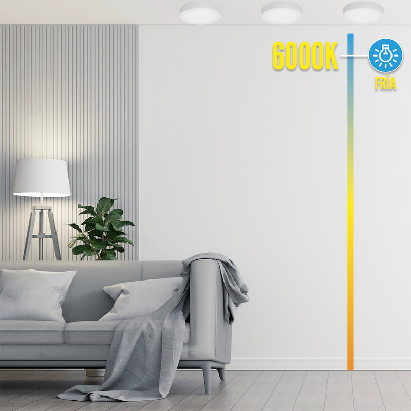 Downlight superficie LED 20 watt 1800 lumenes 6000K