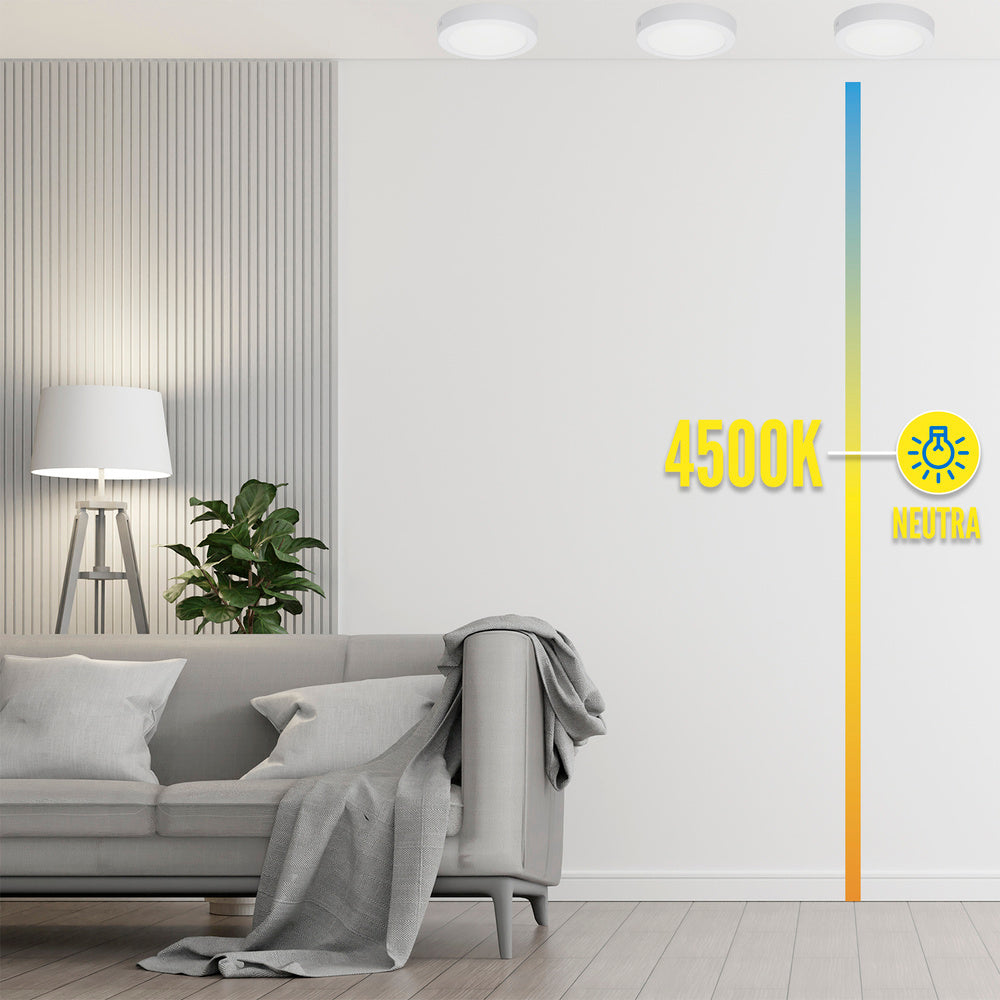 Surface LED downlight 20 watt 1800 lumens 4500K