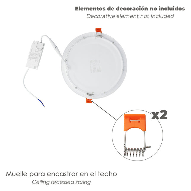 Muelle para downlight RL-PL-r (2 unidades)