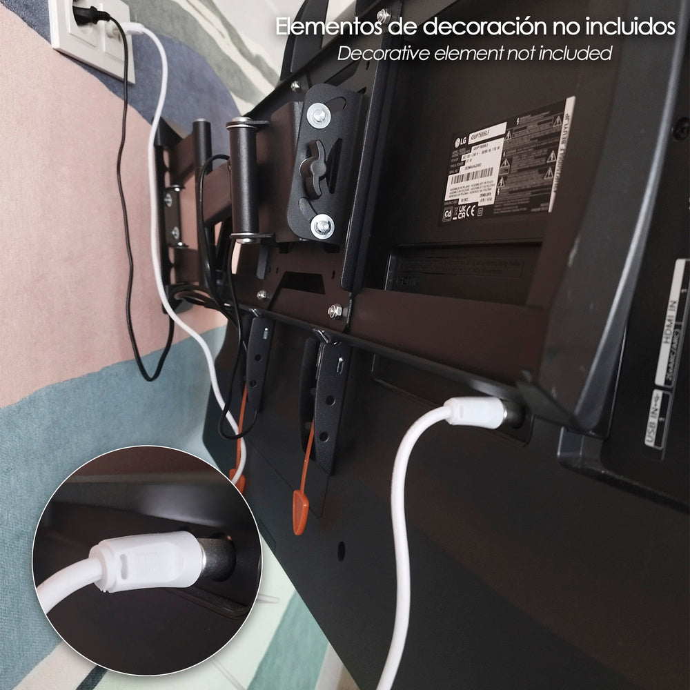 Prolongación TV - video. 5 metros toma 9,5 mm con adaptador macho hembra