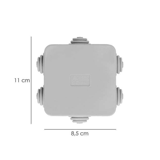Caja estanca superfie con clip 80x80x40 mm